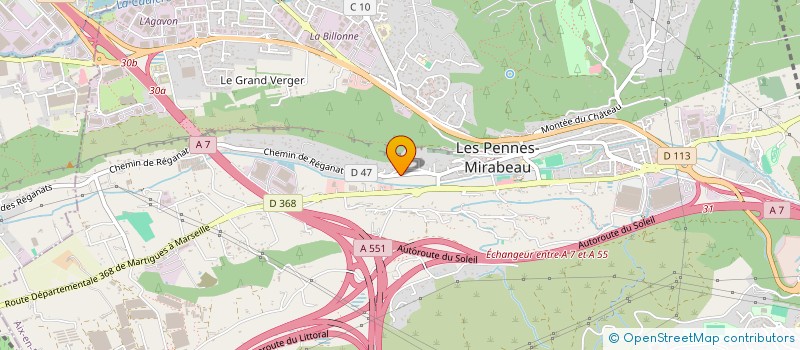 localisation de l'entreprise SC LA SECCOTINE  LES PENNES-MIRABEAU