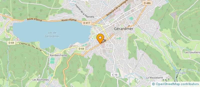 localisation de l'entreprise SC LA VIEILLE FERME  GERARDMER