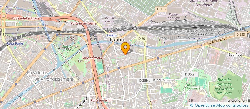 localisation de l'entreprise SC LAKANAL  PANTIN