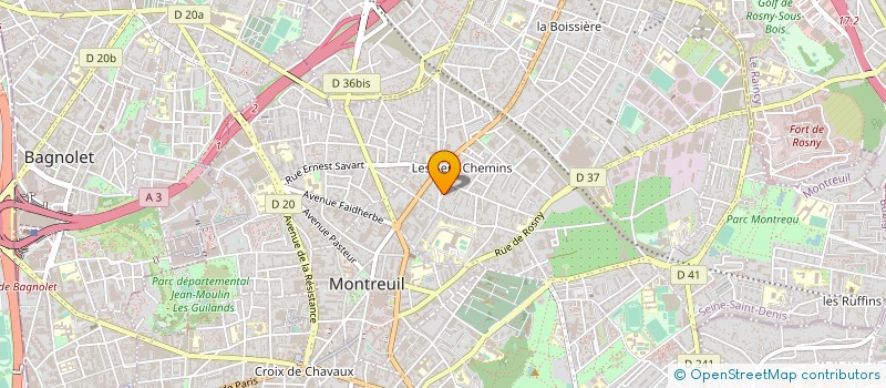 localisation de l'entreprise SC LAKOU  MONTREUIL