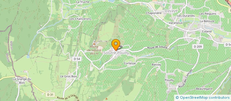 localisation de l'entreprise SC LAPIERRE  SOLUTRE-POUILLY