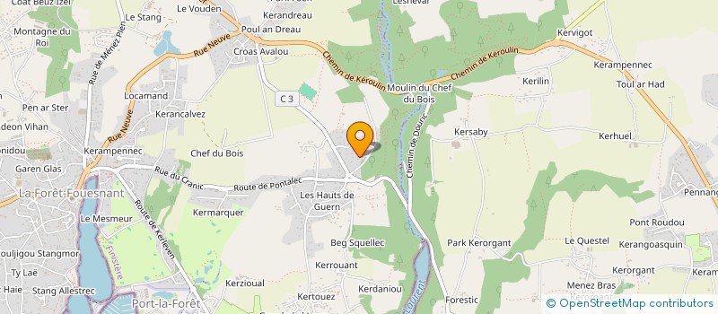 localisation de l'entreprise SC LAWYNA FINANCES  LA FORET-FOUESNANT