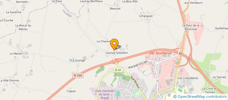 localisation de l'entreprise SC LE BIHAN-GLOUX à LOUDEAC