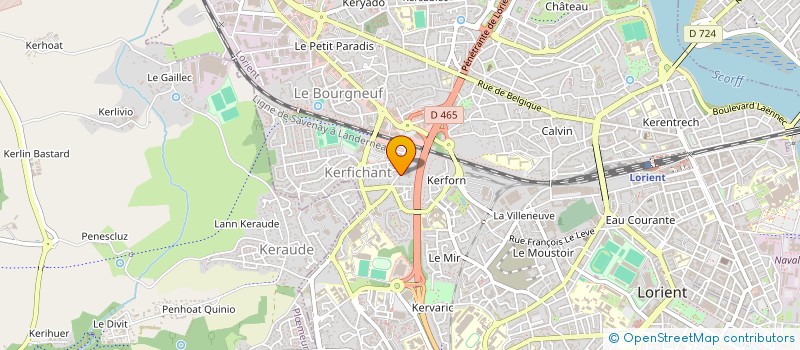 localisation de l'entreprise SC LE CHALET  LORIENT