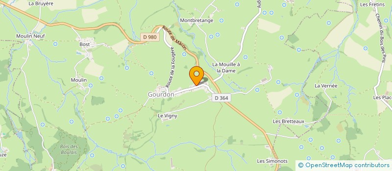 localisation de l'entreprise SC LE CHALET BLEU  GOURDON