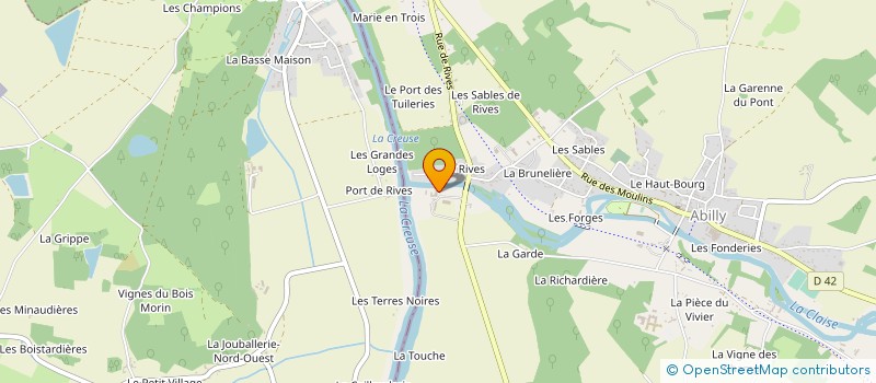 localisation de l'entreprise SC LE COUVENT DE RIVES  ABILLY