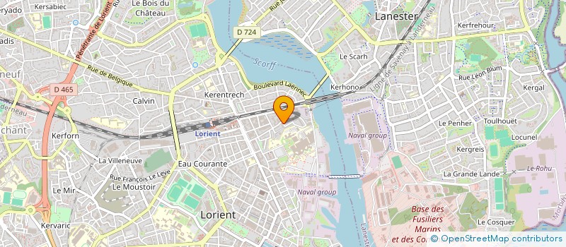 localisation de l'entreprise SC LE DELLIOU  LORIENT