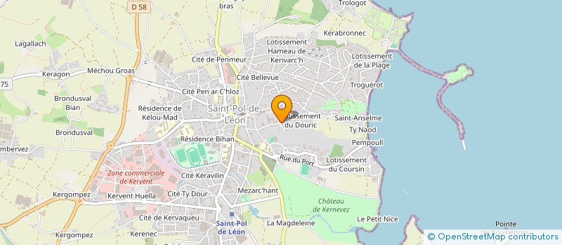 localisation de l'entreprise SC LE DOURIC  SAINT-POL-DE-LEON