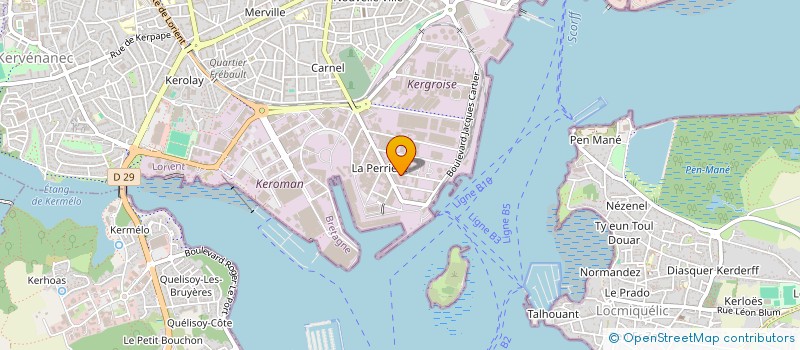 localisation de l'entreprise SC LE DREF  LORIENT