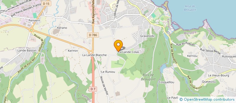 localisation de l'entreprise SC LE OUERN  PAIMPOL