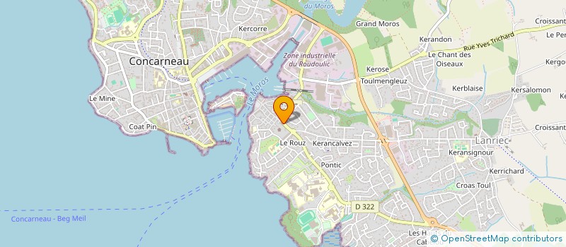 localisation de l'entreprise SC LE PASSAGE  CONCARNEAU