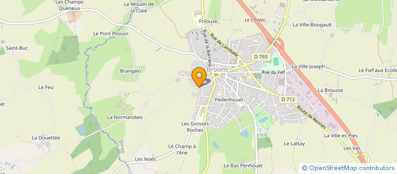 localisation de l'entreprise SC LEBELLEGARD  BROONS