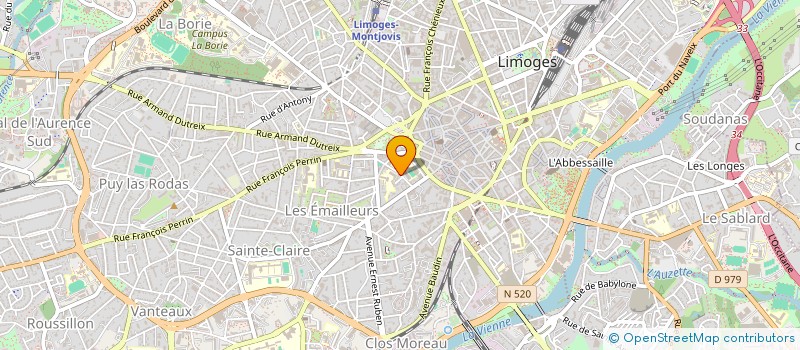 localisation de l'entreprise SC LECOMTE CHAULET à LIMOGES