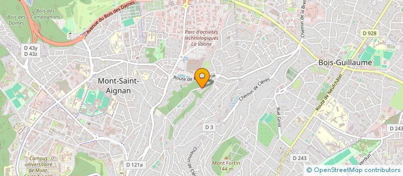 localisation de l'entreprise SC LES 4 CHENES à MONT-SAINT-AIGNAN