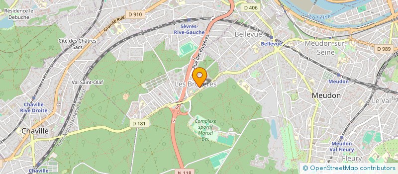 localisation de l'entreprise SC LES BRUYERES  SEVRES