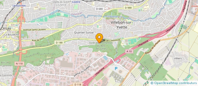 localisation de l'entreprise SC LES ECUREUILS à VILLEBON-SUR-YVETTE