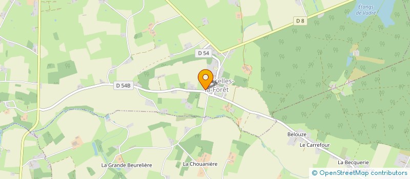 localisation de l'entreprise SC LES GRANDES POTERIES  COURCELLES-LA-FORET