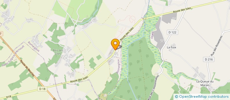 localisation de l'entreprise SC LES GRANDS CHAMPS  ROMEGOUX