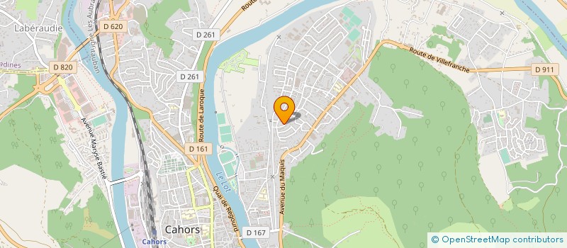 localisation de l'entreprise SC LES HAUTS DE CABESSUT  CAHORS