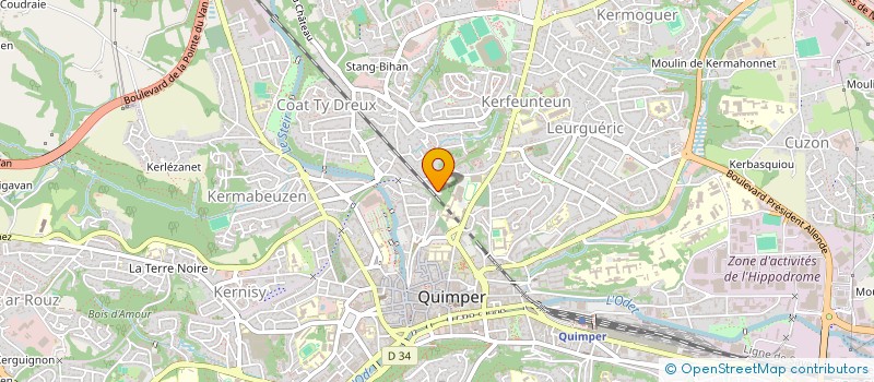 localisation de l'entreprise SC LES MYRTILLES à QUIMPER