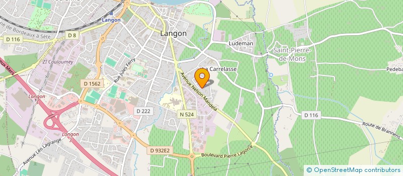 localisation de l'entreprise SC LES QUATRE CHATEAUX à LANGON