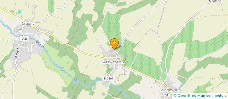 localisation de l'entreprise SC LES VIGNOBLES DE LA VIGNERONNE  SERZY-ET-PRIN