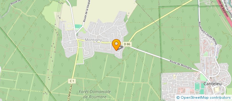 localisation de l'entreprise SC LEVA  MONTIGNY