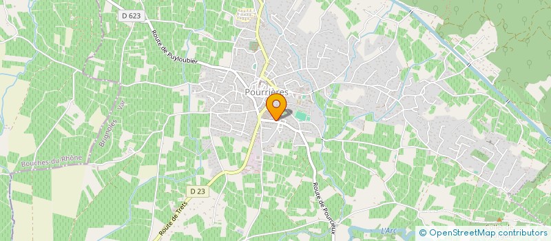 localisation de l'entreprise SC LEVEAUX LILOVA  POURRIERES