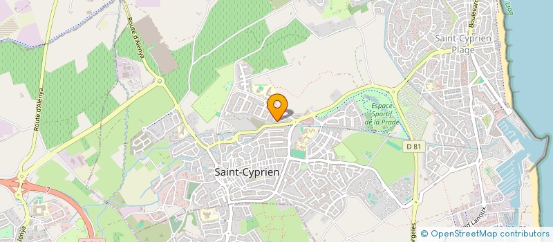 localisation de l'entreprise SC.LG.PM  SAINT-CYPRIEN