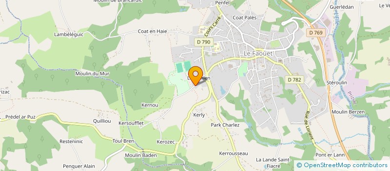 localisation de l'entreprise SC LGCM  LE FAOUET