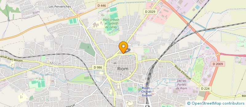 localisation de l'entreprise SC LIGNEE CAPITAL  RIOM