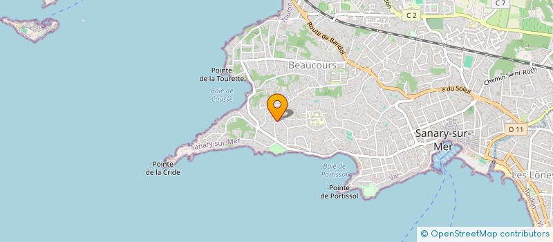 localisation de l'entreprise SC LISA  SANARY-SUR-MER