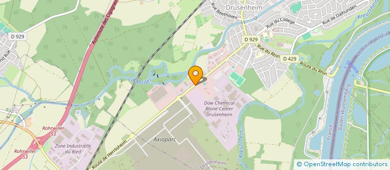 localisation de l'entreprise SC LKSL  DRUSENHEIM