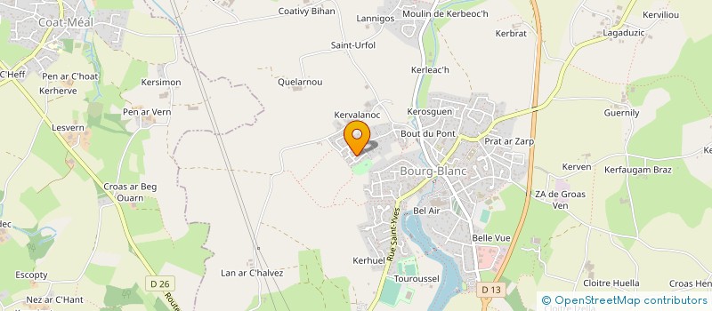 localisation de l'entreprise SC LLB CLOS DES ABERS  PLOUVIEN