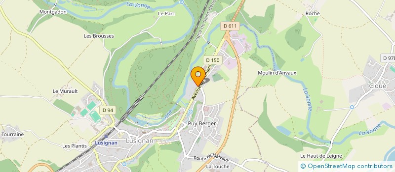 localisation de l'entreprise SC LMRA  LUSIGNAN