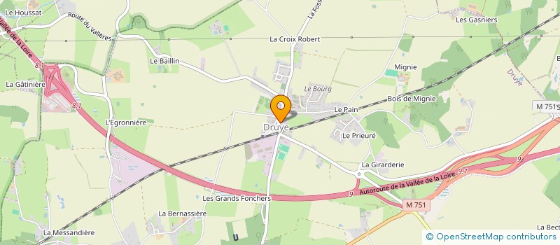 localisation de l'entreprise SC LOC'EVENT  DRUYE