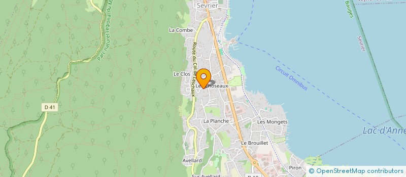 localisation de l'entreprise SC LOMBARDET  SEVRIER