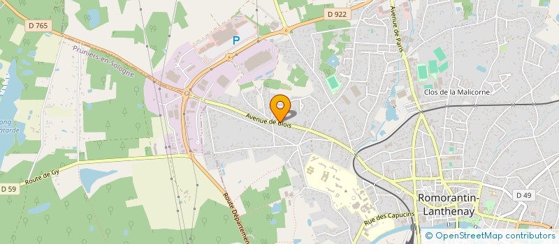 localisation de l'entreprise SC LOZANO  ROMORANTIN-LANTHENAY