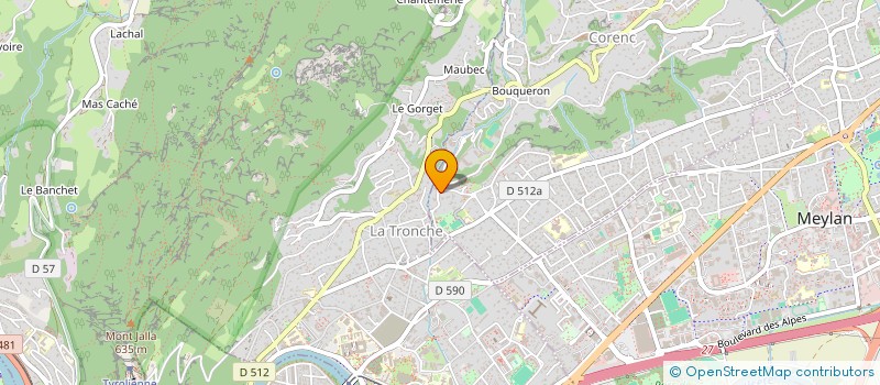 localisation de l'entreprise SC LVB  CORENC