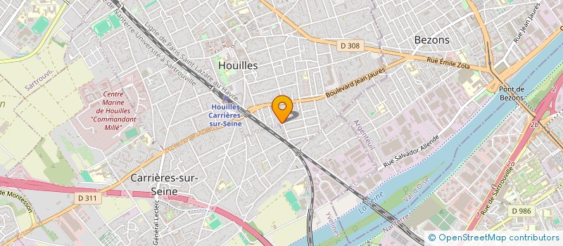 localisation de l'entreprise SC M.J-2A.FINANCE  HOUILLES