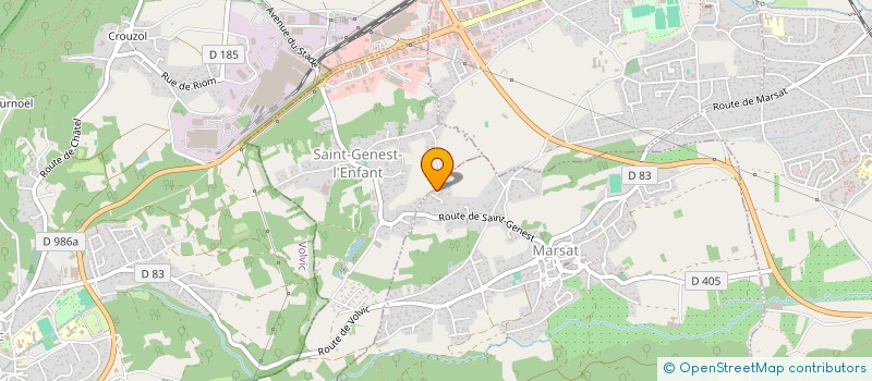 localisation de l'entreprise SC M.J.C.  CLERMONT-FERRAND