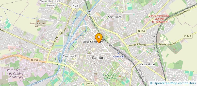 localisation de l'entreprise SC M2JD à CAMBRAI
