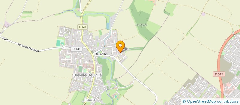 localisation de l'entreprise SC M2S INVEST  BIEVILLE-BEUVILLE