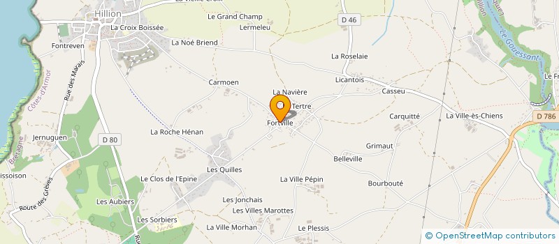 localisation de l'entreprise SC MANASAAE  HILLION