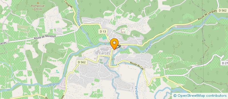 localisation de l'entreprise SC MANUVA  CARCES