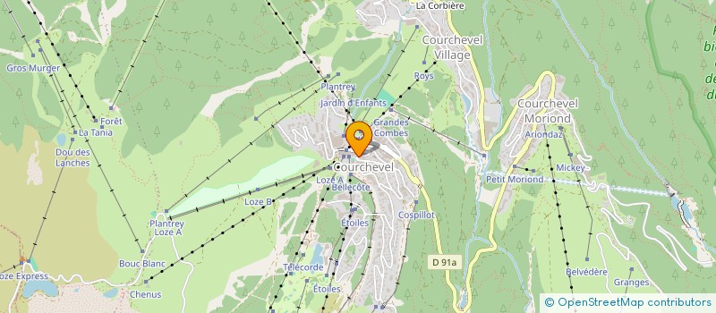 localisation de l'entreprise SC MARIGOLOTTE à COURCHEVEL