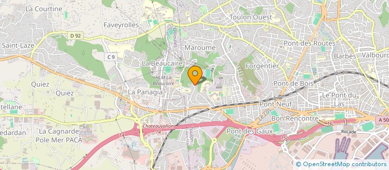 localisation de l'entreprise SC MARTINE-ROGER  TOULON