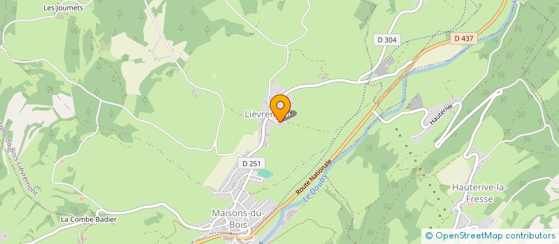 localisation de l'entreprise SC MAUREEN ET ROMANE  MAISONS-DU-BOIS-LIEVREMONT