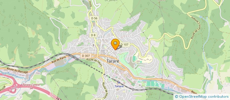 localisation de l'entreprise SC MEGINAND  TARARE