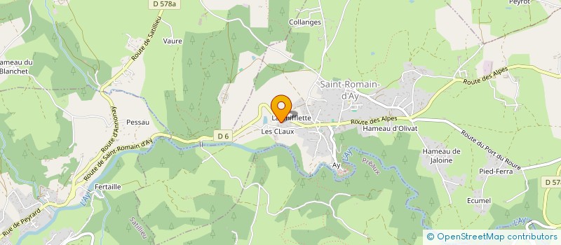 localisation de l'entreprise SC MGO DES CLAUX  SAINT ROMAIN D'AY